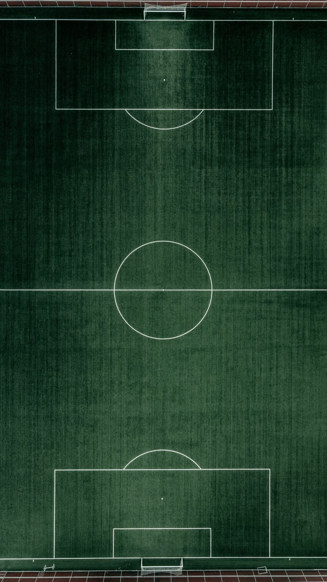 Aerial view of a football pitch