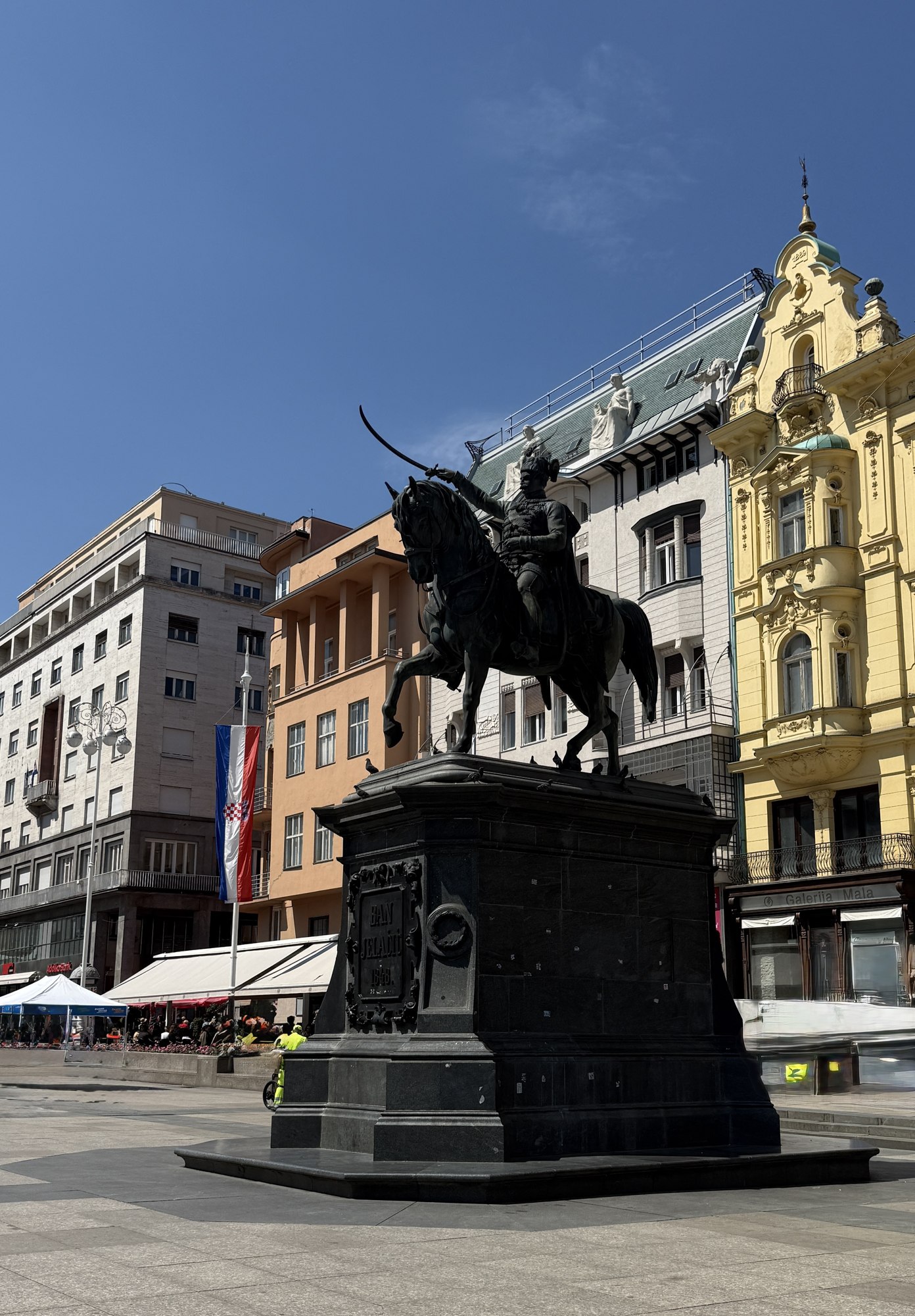 Ban Jelačić Square in Zagreb